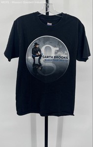 Hanes Black Graphic Garth Brooks World Tour 2014 2015 Short Sleeve T Shirt M