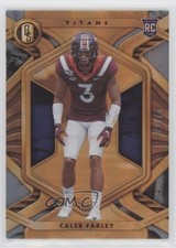 2021 Panini Gold Standard Rookies Platinum 22/75 Caleb Farley #153 1z6
