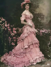 Victorian Pink Elegant Wedding Dresses Strapless Sheath Short Sleeve A-Line