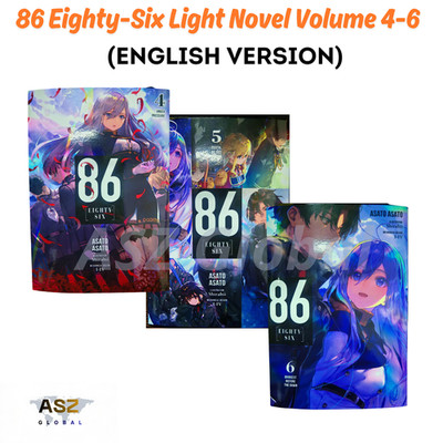 86 EIGHTY SIX Light Novel Book SINGLE Volume 4-6 English Version New