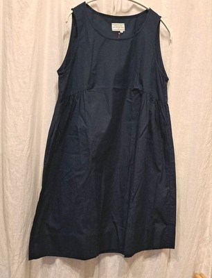 GALLEGO DESPORTE Navy Sleeveless Flare Tunic Top Size S
