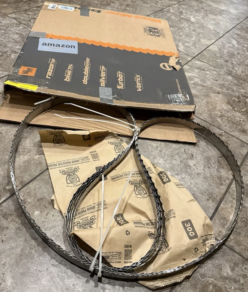 Lâminas de serra de fita para serraria Wood-Mizer 125" pacote com 5 - serragem dupla 10° para todos os fins - Imagem 2 de 4