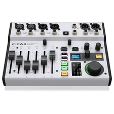FLOW 8 Digital Mixer 8-Input 2 FX & 2 Monitor Audio Processor For BT App Control