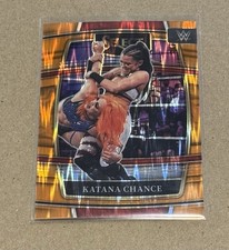 2022 Panini Select WWE - Concourse Katana Chance #91 Orange Flash Prizm (RC)