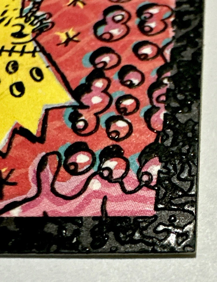 Tarjeta de arte artística rara 1994 Skybox Los Simpson serie 2 #A3 Gary Panter Foto 4 de 4