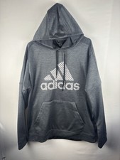 Adidas Men's Badge of Sport Game and Go Hoodie Black Sweatshirt XL