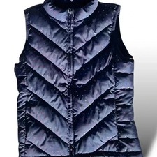 Gap Kids M 8-9yo Cold Control Water Resistant blue puffer vest.