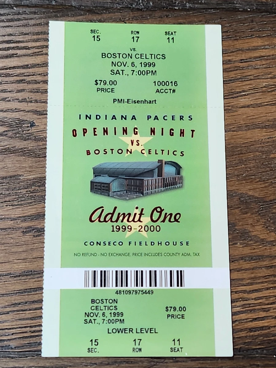 インディアナ　ペイサーズ　チケット半券　1995年 Basketball Indiana Pacers Vintage Sports Ticket Stubs for sale | eBay