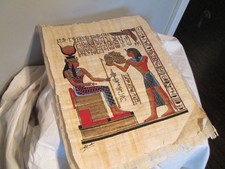 alter Papyrus Ägypten König Ramses  handbem...