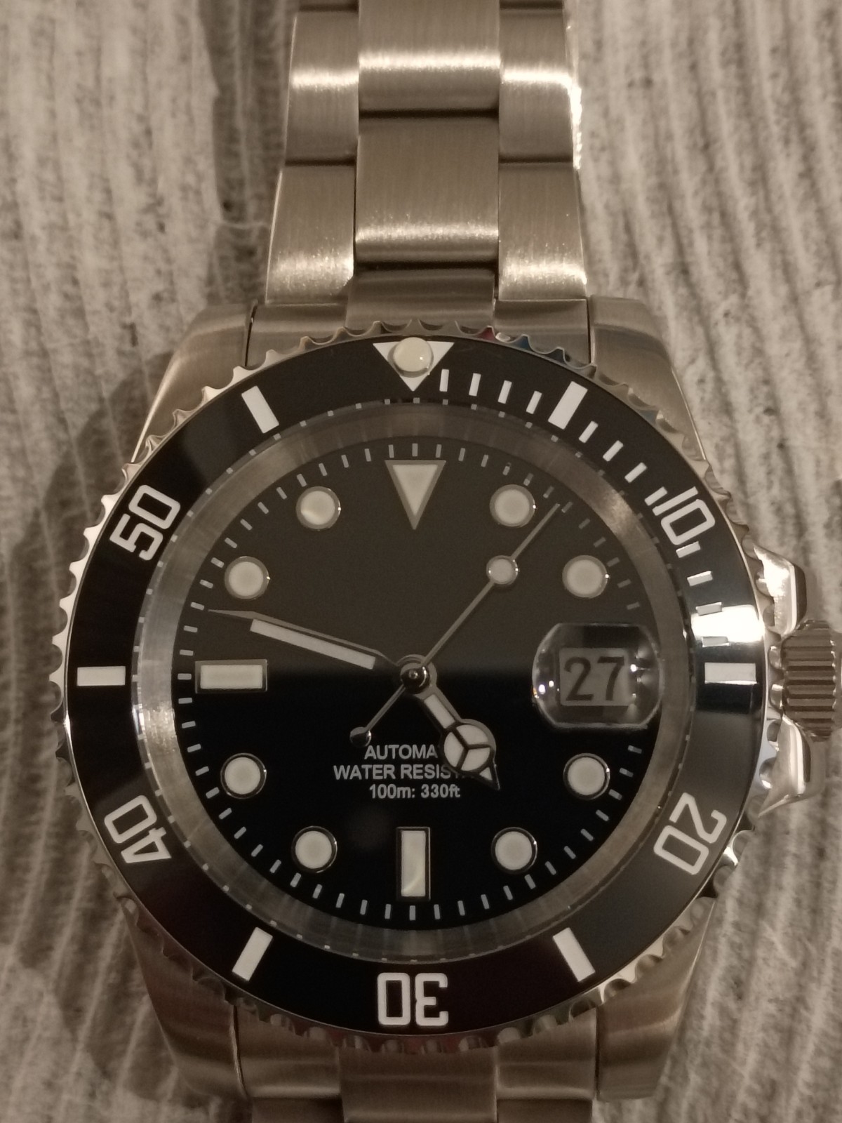 vintage style Custom 40mm Diver watch citizen movement Automatic Japan citizen