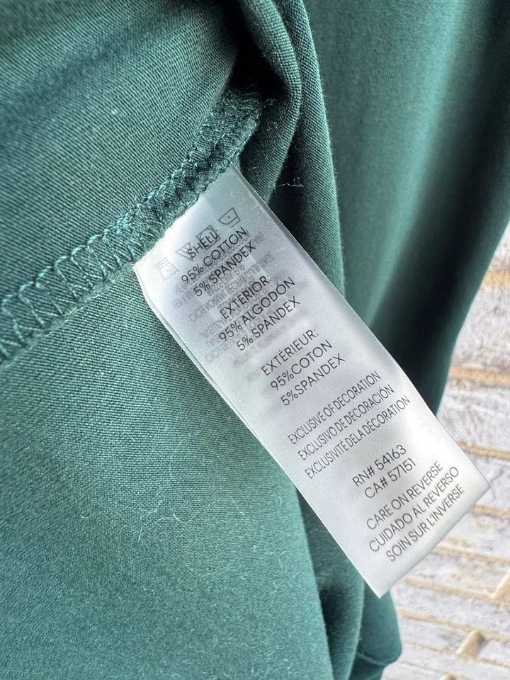 Calvin Klein Short Sleeve Crew Neck Rhinestone Logo Shirt Dress Women's Size S - Image 3 of 4