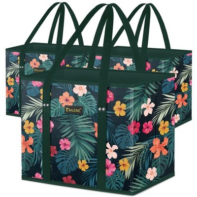 BALEINE 3Pk Reusable Grocery Bags, Foldable Shopping Bags for Groceries with ...