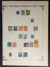 COLLECTION TIMBRES POSTE  NOUVELLE GALLES DU SUD 1856-1906