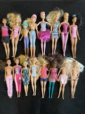 Huge 16 Lot Mattel Barbie Dolls/ Styles, Unique Lot Used T4