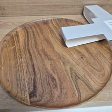 John Lewis Round Placemats, 1 Pcs FSC-Certified Acacia Wood Natural 30Cm Diam