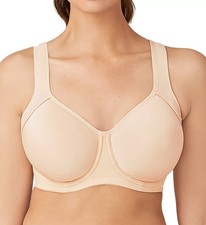 Wacoal Women's Lindsey Contour Spacer Underwire Sports Bra in Sand Size 34DD NWT