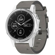 Garmin Unisex Smartwatch Fenix 5S Plus Multisport GPS Grey Strap 010-01987-04