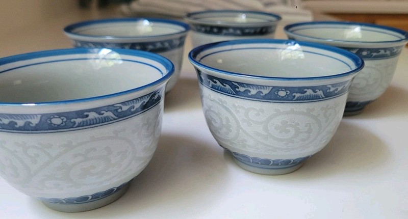Kizoku Club Sencha Yunomi Sm Bowl Nami Karakusa Design