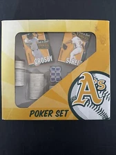 Oakland Athletics SGA Poker Set,cards, Chips And Cards,New In Box