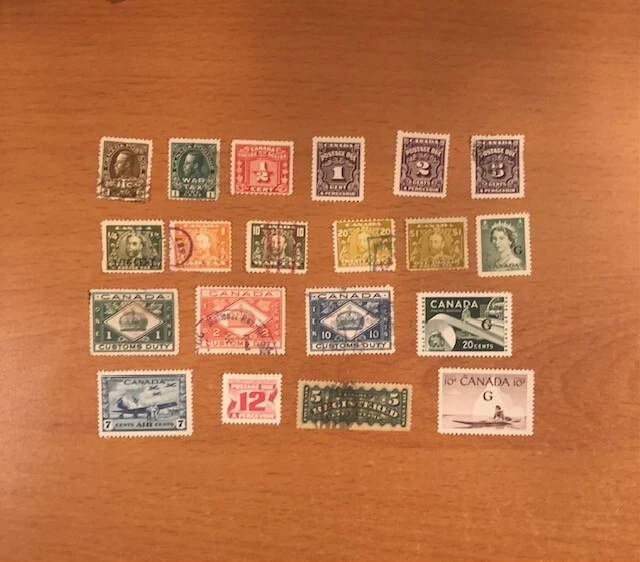 Stamps Canada:  Huge lot of 218 early Cdn / Nfld mint & used, see details - Image 4 of 4