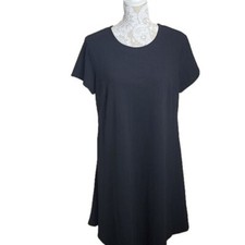 Cato Shift Dress Black Knee Length Short Sleeve Women's 14W 16W