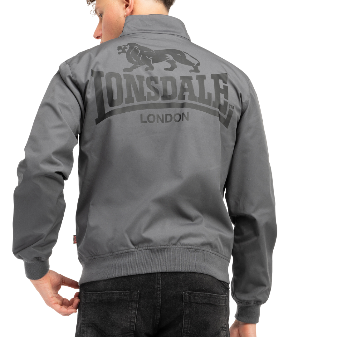 Lonsdale London Men's Blouson Jacket Acton Slim In Anthracite/Black