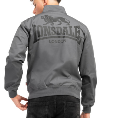Lonsdale London Herren Blouson Jacke Acton Slim in Anthracite/Black