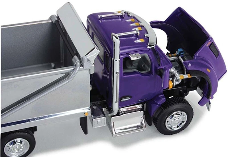 Kenworth Purple T880 Rogue with Chrome Dump Diecast 1:64 DCP First Gear 60-1414 - Image 3 of 3