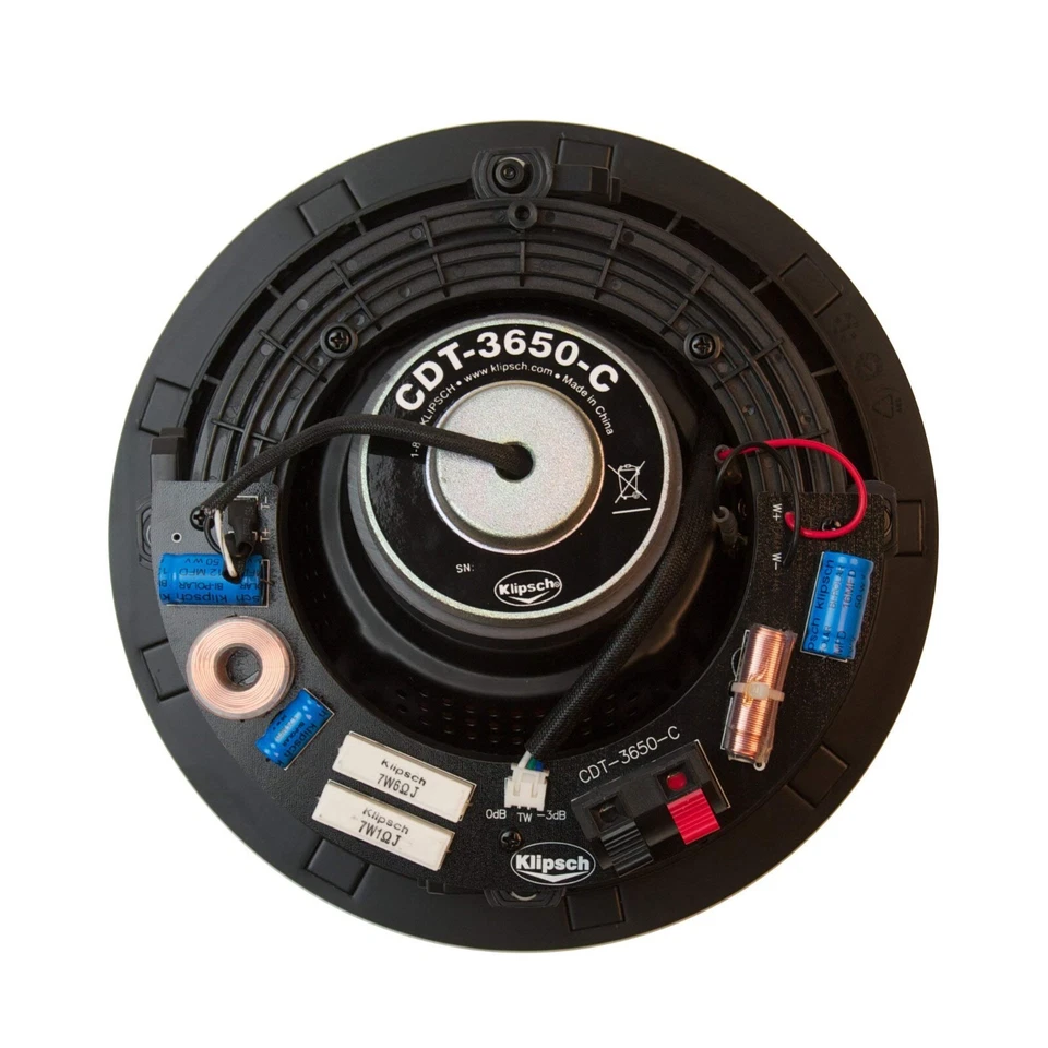 Altavoz de techo Klipsch CDT-3650-C II 6,5" 200 W potencia máxima - blanco (cada uno) Foto 3 de 4