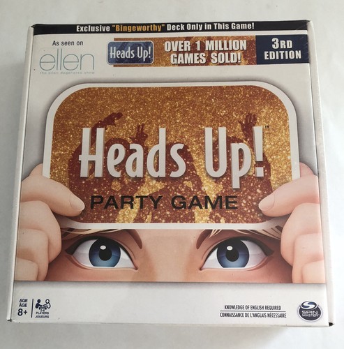 Heads Up Party Board Game 3rd Edition As Seen On Ellen DeGeneres Show ...