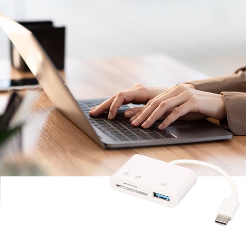 USB-C To SD Card Reader Adapter Type-C For Apple iPad Macbook Pro Air iPhone 15 - Picture 11 of 12
