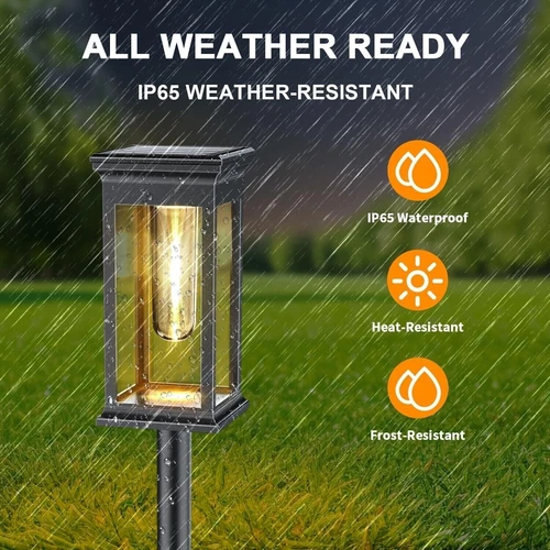 6 Pack Solar Garden Lights Outdoor Landscape LED Light Pathway Yard Waterproof - Picture 4 of 12