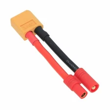 HXT 3.5mm Male to XT60 Male cable 12AWG 5CM wire For RC Airsoft