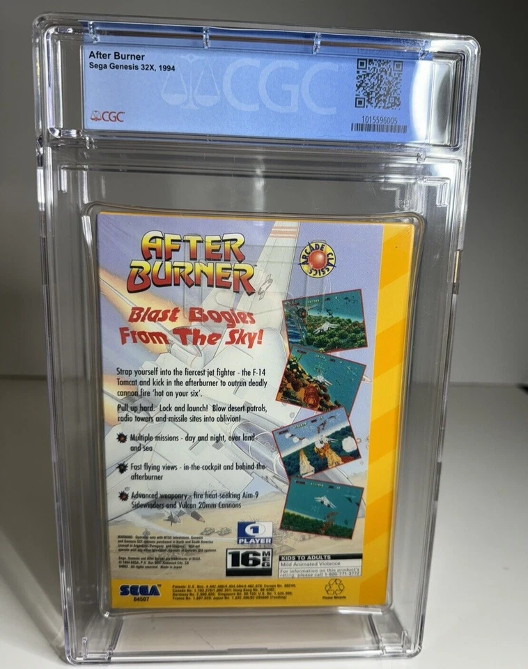 8.5 A+ After Burner (Sega Genesis 32X 1994) CGC Graded New Sealed NOT WATA / PSA - Image 3 of 4