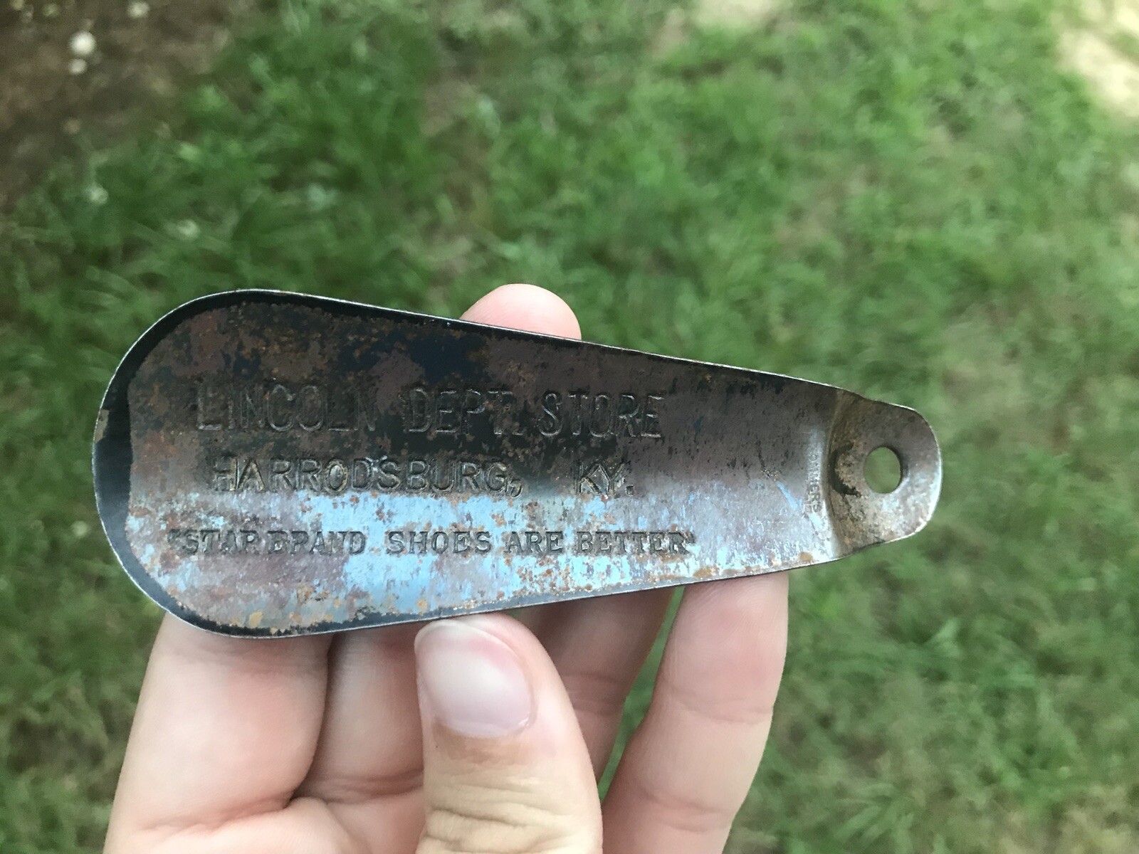 Vintage LINCOLN DEPT STORE HARRODSBURG, KY Kentucky advertising shoe