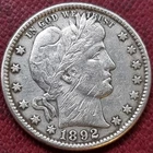 1892 O Barber Quarter 25c Higher Grade XF Details #89519