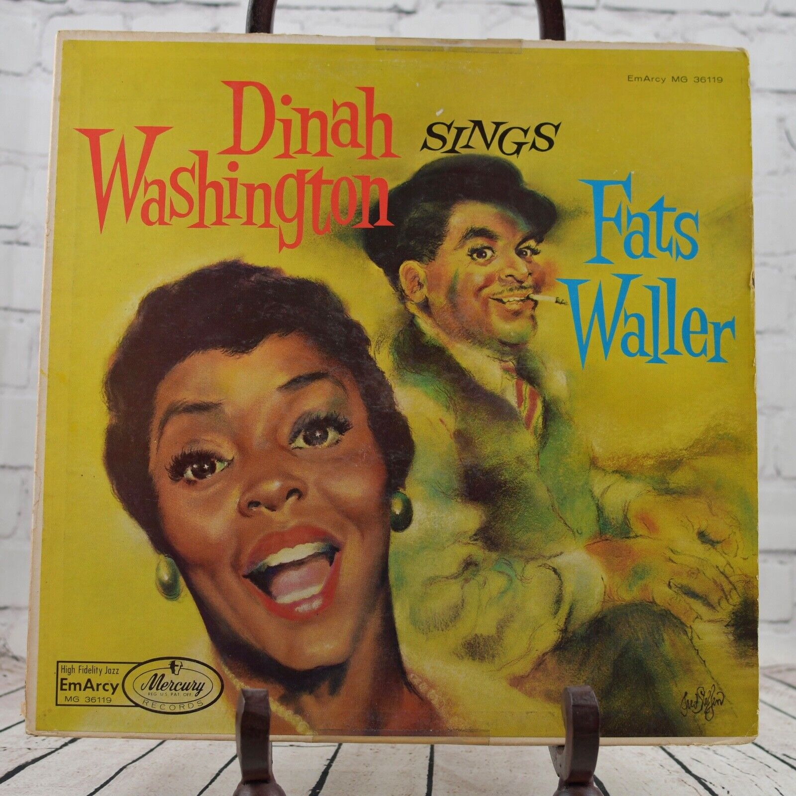 Dinah Washington – Dinah Washington Sings Fats Waller, 12" Vinyl / LP, 1958