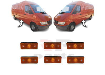Für MB Sprinter 95-02, VW Lt 97-05 Neu Seite Standlicht Lampe Orange 6 Teile