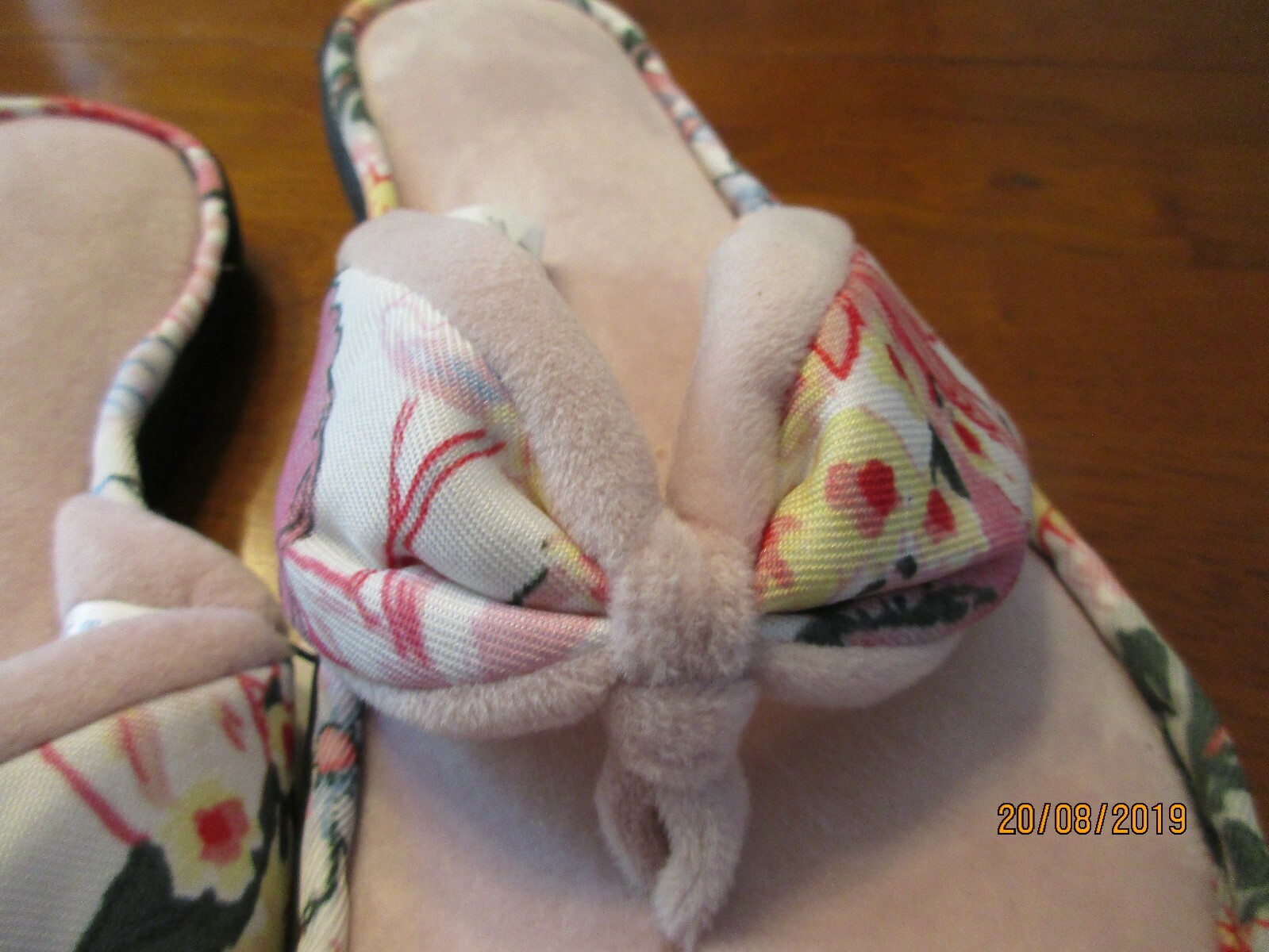 PANTOFOLA D’ORO Pantofole donna GOLD XLARGE (11) memory foam dentro esterno blush rosa floreale