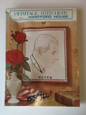 VINTAGE 1970 SPIRO AGNEW HERITAGE STITCHERY HARTFORD HOUSE KIT NO. 1017 NOS