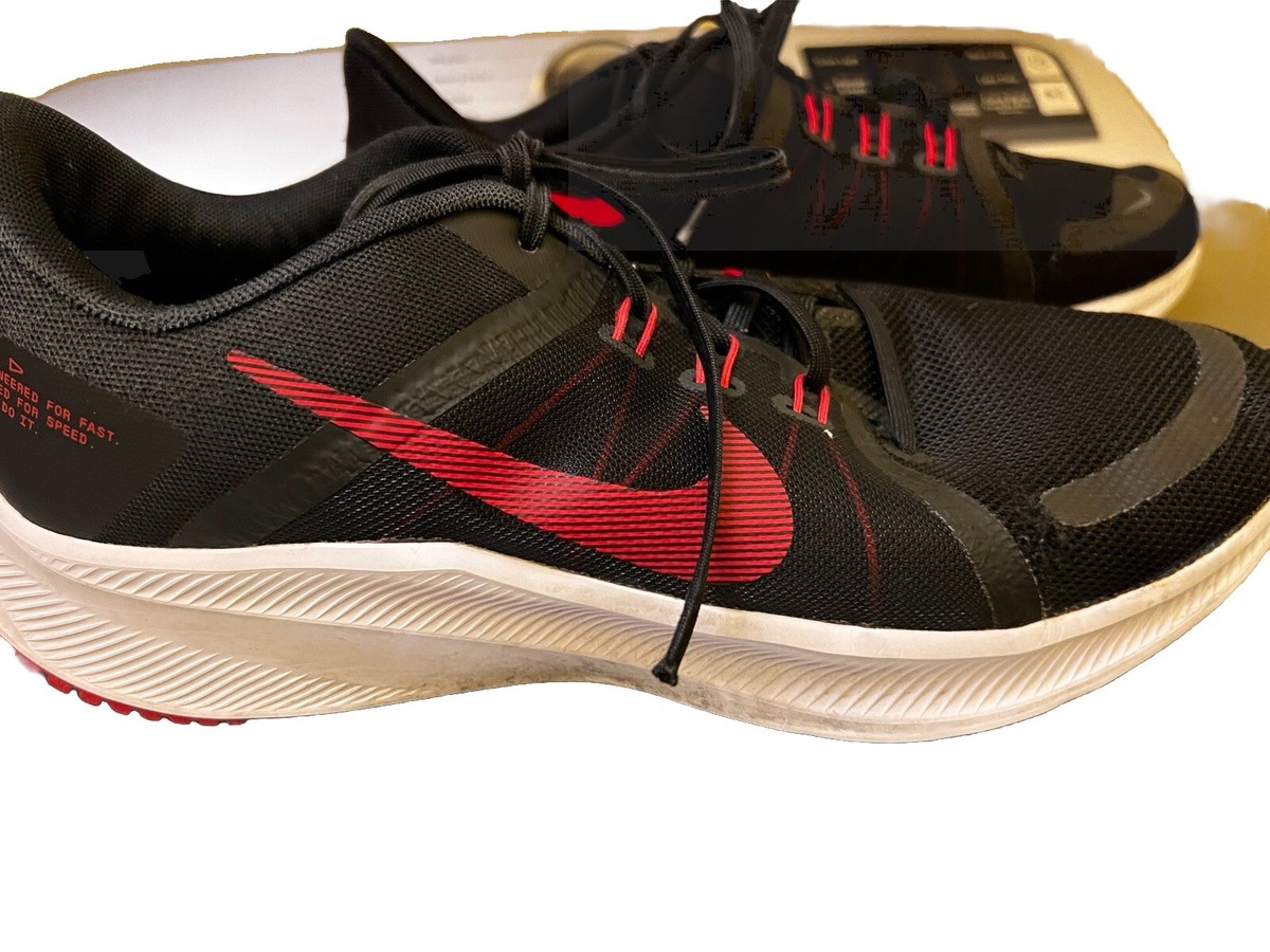 Nike Quest 4 DA1105-001 Size 11 Black Red Running Fitness  display picture 2