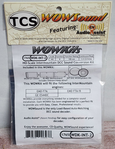 TCS 1765 - WDK-INT-2 WOWKit conversión de sonido completa ajuste Intermountain F ES44DC | Zustand: New