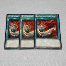 Yugioh Harpie's Feather Duster 1st Ed Super Rare 3 Card Set NM EGS1 or EGO1 