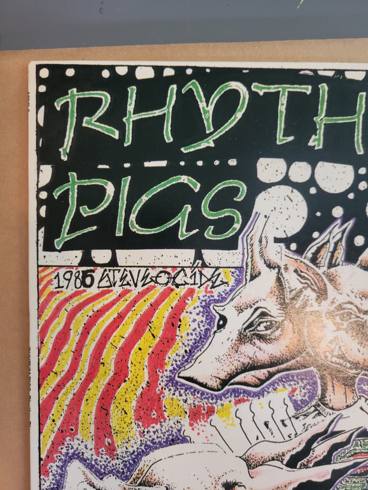 Rhythm Pigs orginal records +poster mdc rkl clown alley black flag verbal abuse