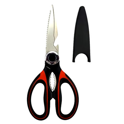 Smart Kitchen Shears with Cover Scissors Kitchen Gadgets Utility Heavy Duty Stai