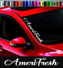 20" AmeriFresh Side Windshield Banner Car Decal Sticker Street Racing Muscle JDM