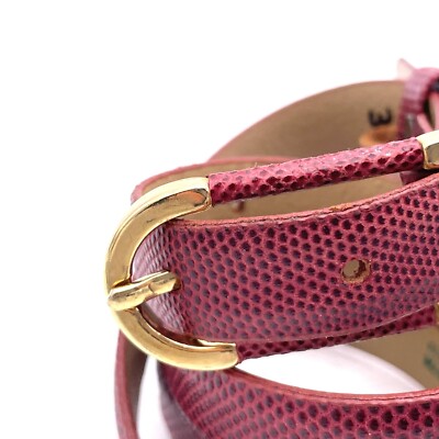 Vintage Couture Ceinture Emmanuel Belt Couture Emmanuel Vintage Genuine-Reptile-Veritable Belt  main image 3