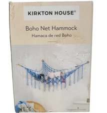 Kirkton House Boho Net Toy Plush Hammock Blue  Attachments Included NIB Aldi