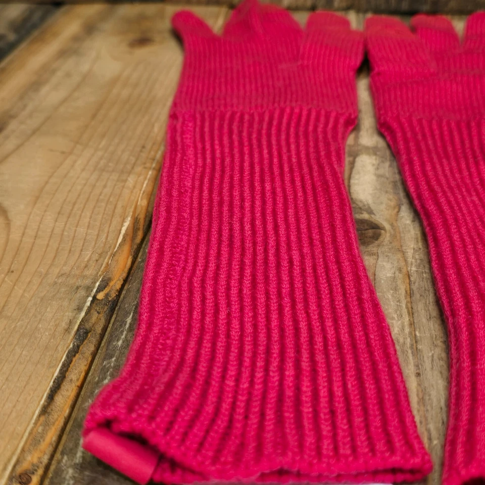 GUANTE UGG DE PUNTO LARGO CON PALMA CONDUCTORA INTELIGENTE Y DEDOS MEZCLA DE LANA ~ CERISE Foto 4 de 4