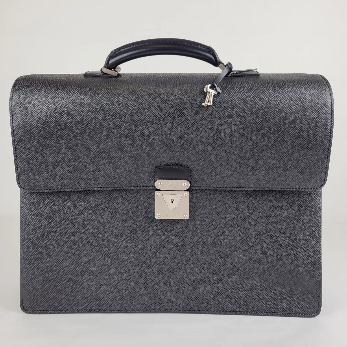 louis vuitton black briefcase